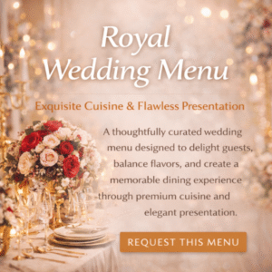 Royal Wedding Menu